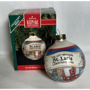 Hallmark St. Lucia Gift Bringers Keepsake Glass Ornament Christmas